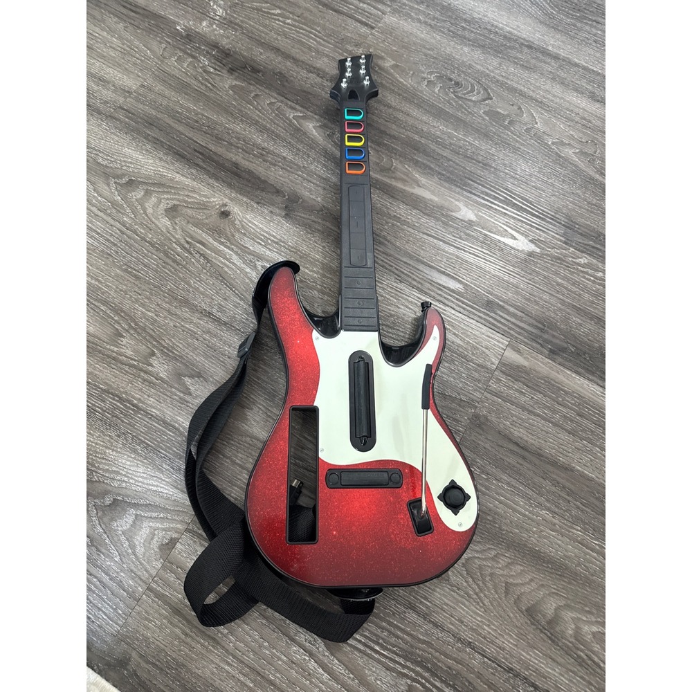 Activision Guitar Hero World Tour Wii Wireless Guitar Controller Red 95911805
